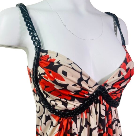 NWOT SD II MAXI FLORAL DRESS WITH accent straps M - Picture 10 of 13